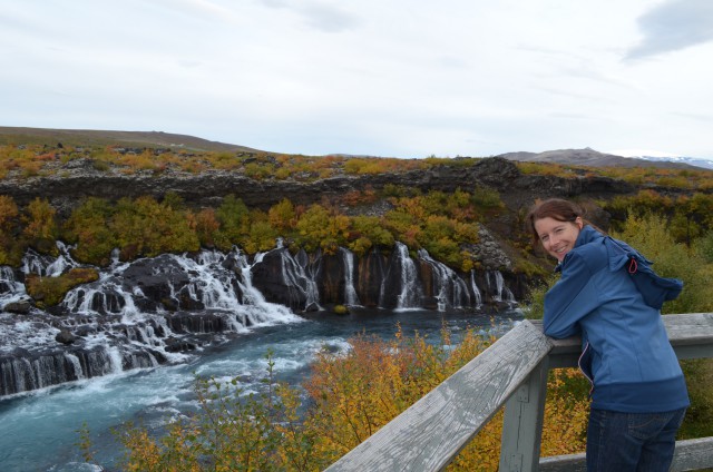 Caro am Hraunfossar